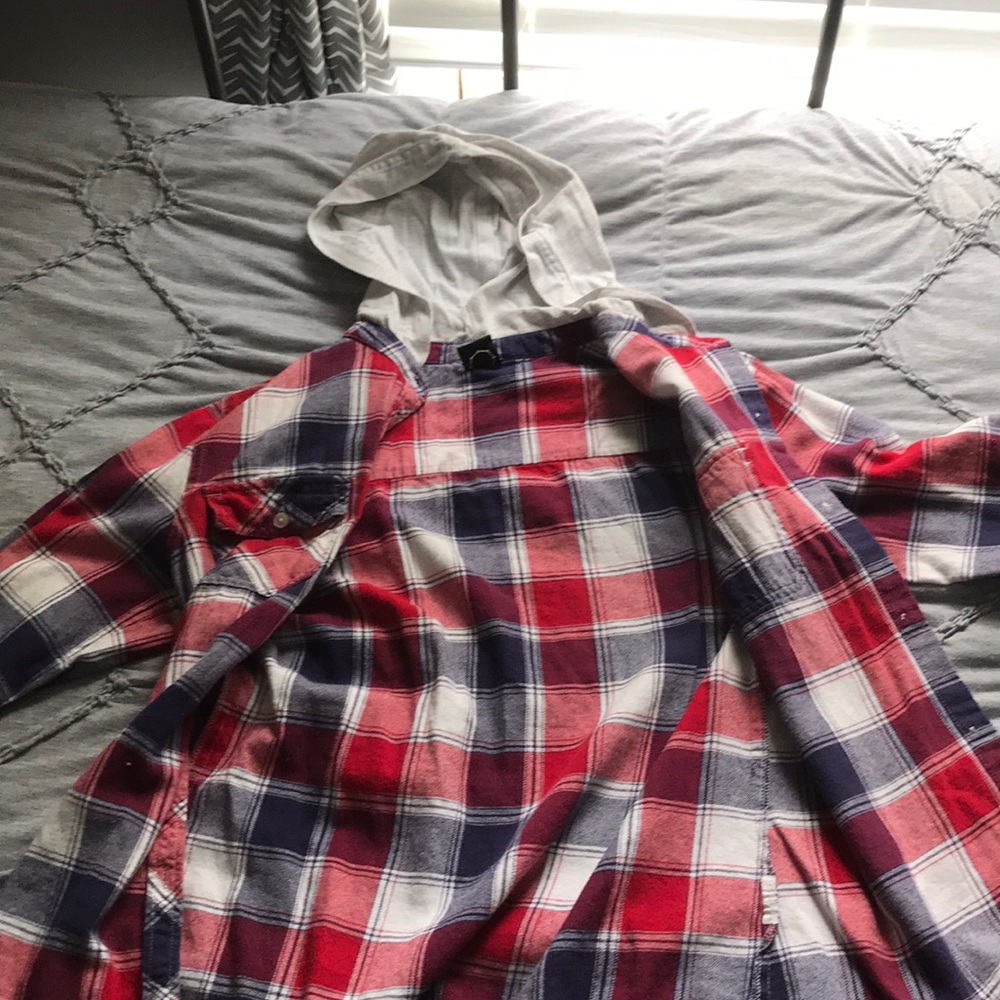 Flannel hoodie